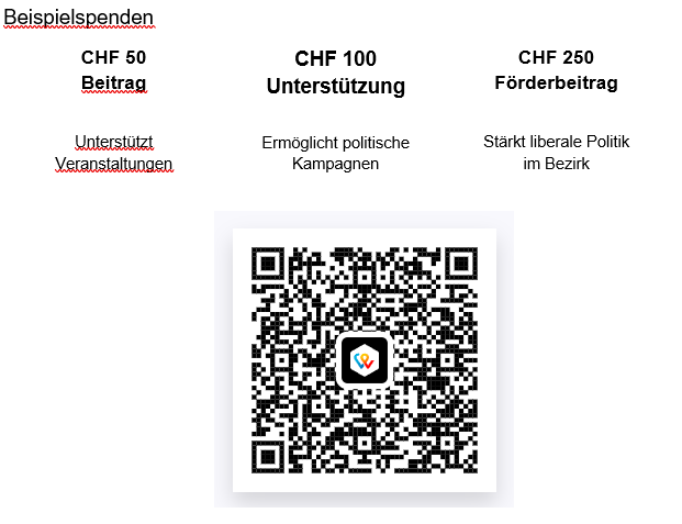 TWINT Spenden QR Code FDP Bezirk Bülach